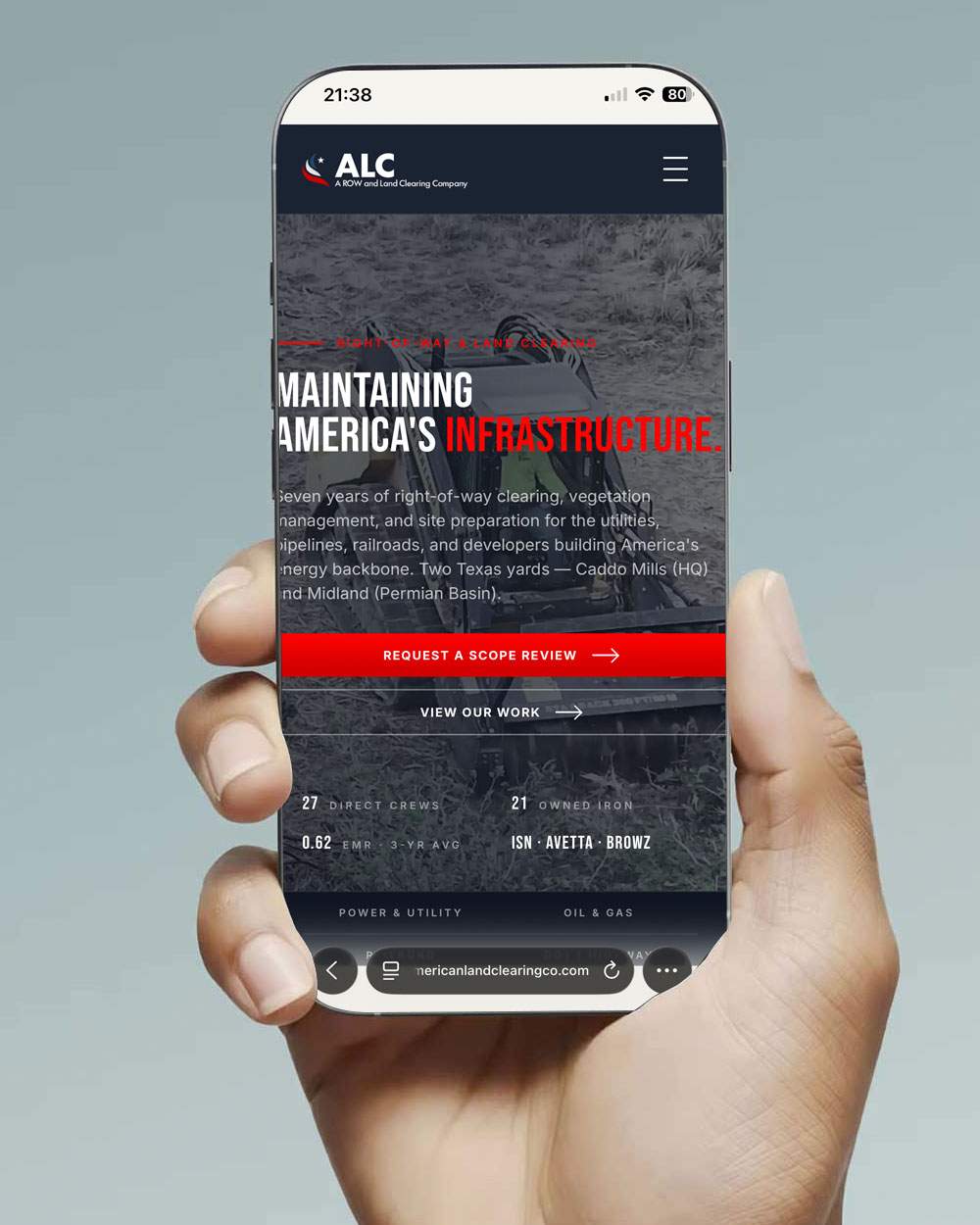 American Land Clearing — mobile view