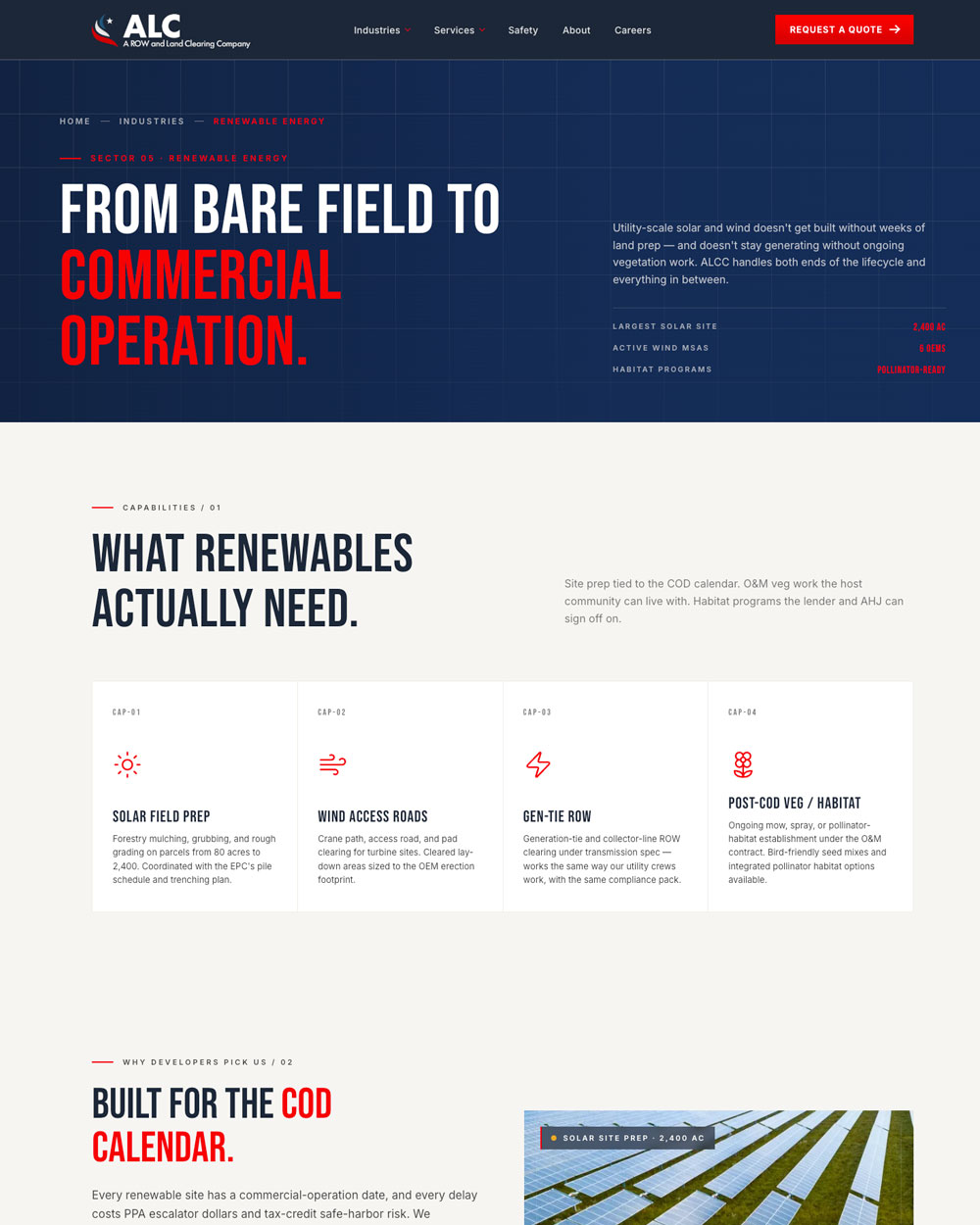American Land Clearing — industry page