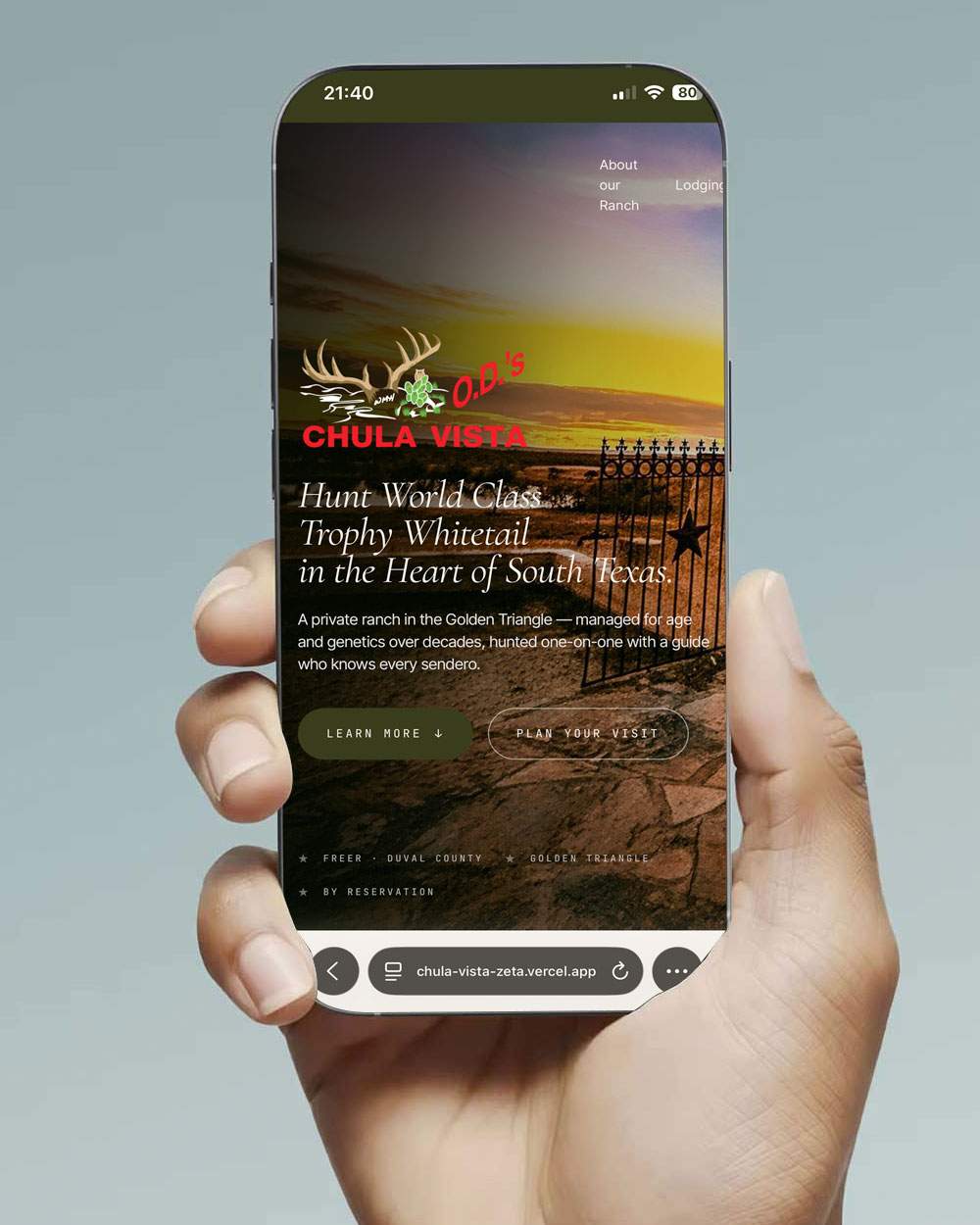 O.D.'s Chula Vista Ranch — mobile view