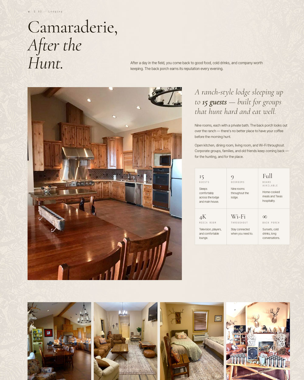 O.D.'s Chula Vista Ranch — lodging page