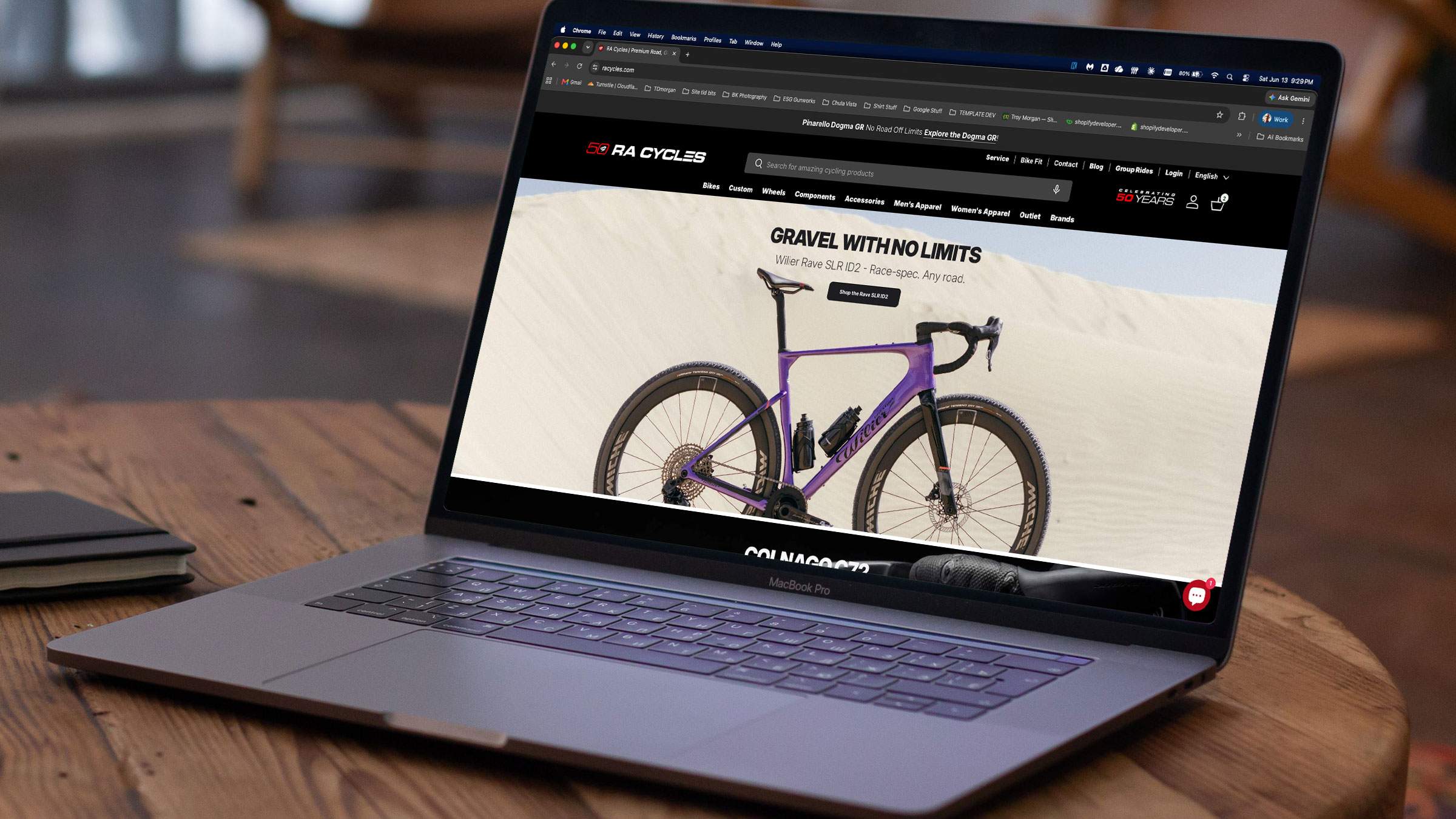 RA Cycles — premium multi-location retailer storefront